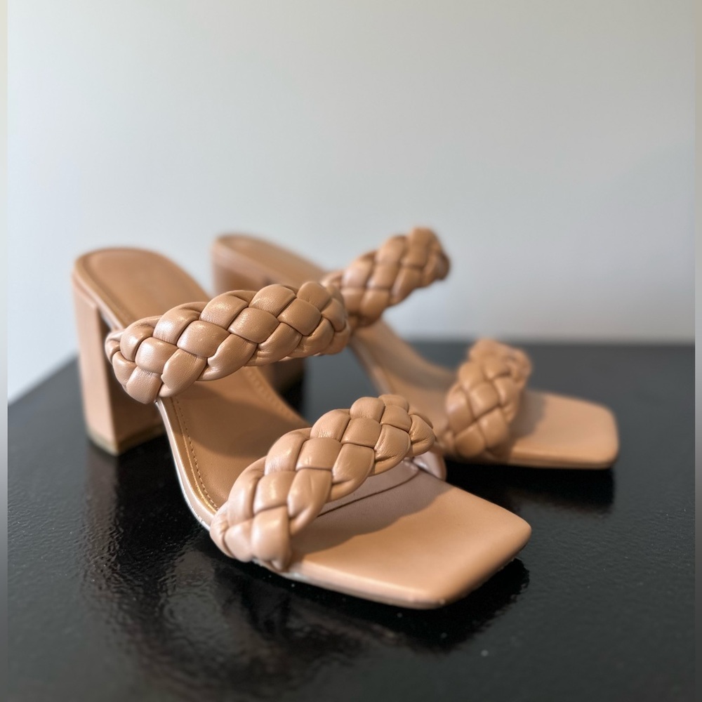 Madden Girl Tan Braided Heel